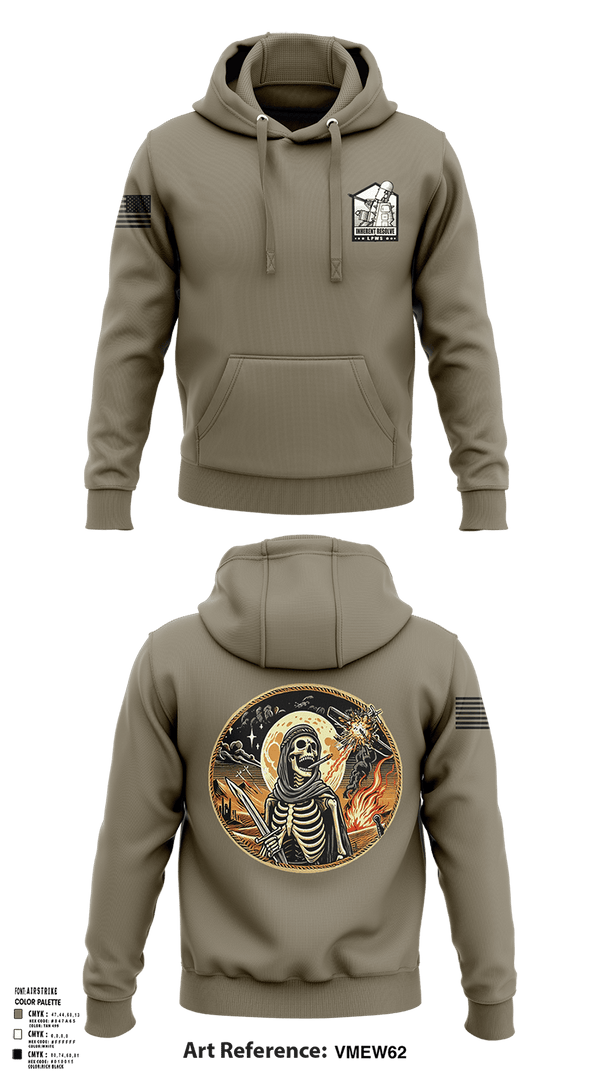 Hoodie, 1-144 FA BN, National Guard, Teamtime, Team time, sublimation, custom sports apparel, team uniforms, spirit wear, spiritwear, sports uniforms, custom shirts, team store, custom team store, fundraiser sports, apparel fundraiser