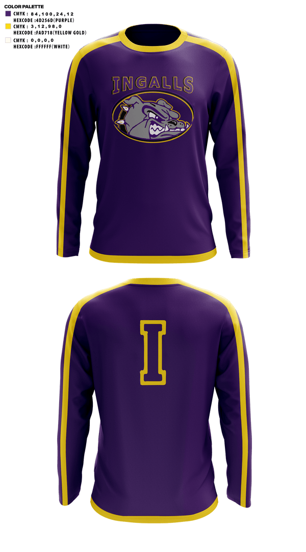 Long Sleeve Performance Shirt, Ingalls Junior High School Cross Country, Cross Country, Teamtime, Team time, sublimation, custom sports apparel, team uniforms, spirit wear, spiritwear, sports uniforms, custom shirts, team store, custom team store, fundraiser sports, apparel fundraiser