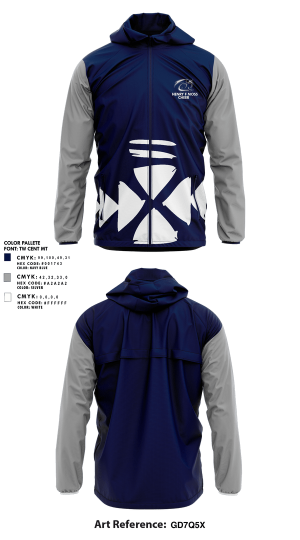 Windbreaker, Henry F Moss Middle School Cheer, Cheer, Teamtime, Team time, sublimation, custom sports apparel, team uniforms, spirit wear, spiritwear, sports uniforms, custom shirts, team store, custom team store, fundraiser sports, apparel fundraiser
