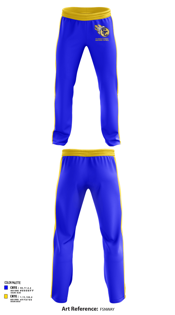 Sweatpants, St Charles Catholic High School Football, Football, Teamtime, Team time, sublimation, custom sports apparel, team uniforms, spirit wear, spiritwear, sports uniforms, custom shirts, team store, custom team store, fundraiser sports, apparel fundraiser