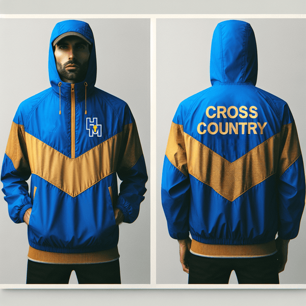 Windbreaker, Hanson Memorial High School Cross Country, Cross Country, Teamtime, Team time, sublimation, custom sports apparel, team uniforms, spirit wear, spiritwear, sports uniforms, custom shirts, team store, custom team store, fundraiser sports, apparel fundraiser