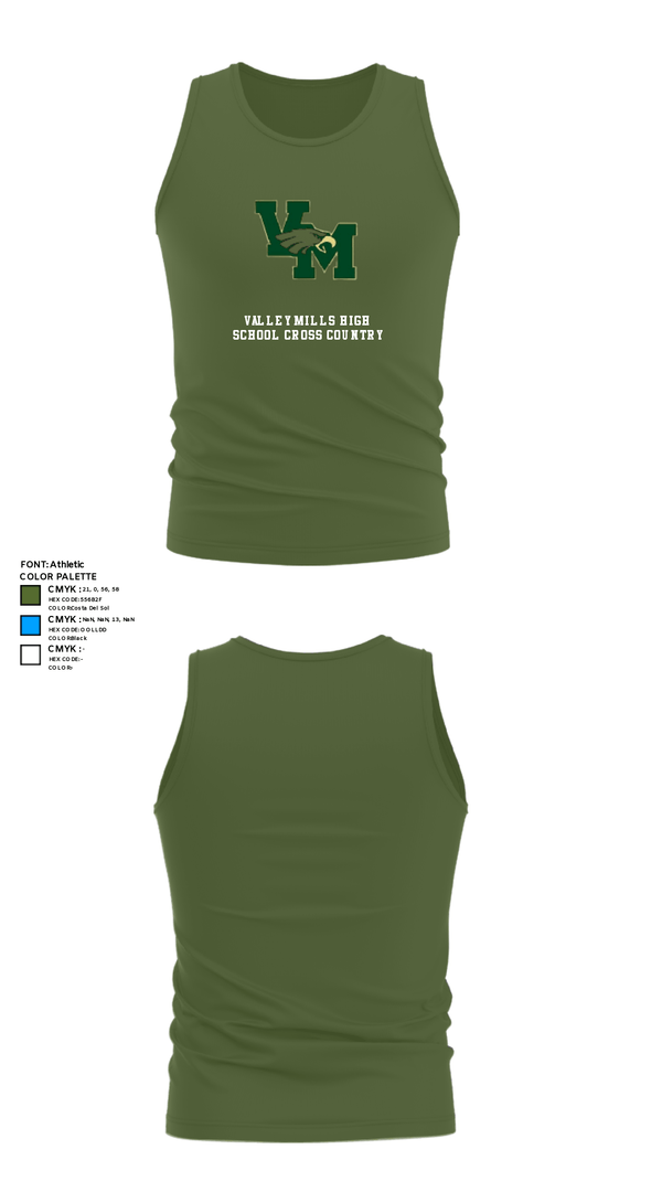 Tank Top, Valley Mills High School Cross Country, Cross Country, Teamtime, Team time, sublimation, custom sports apparel, team uniforms, spirit wear, spiritwear, sports uniforms, custom shirts, team store, custom team store, fundraiser sports, apparel fundraiser