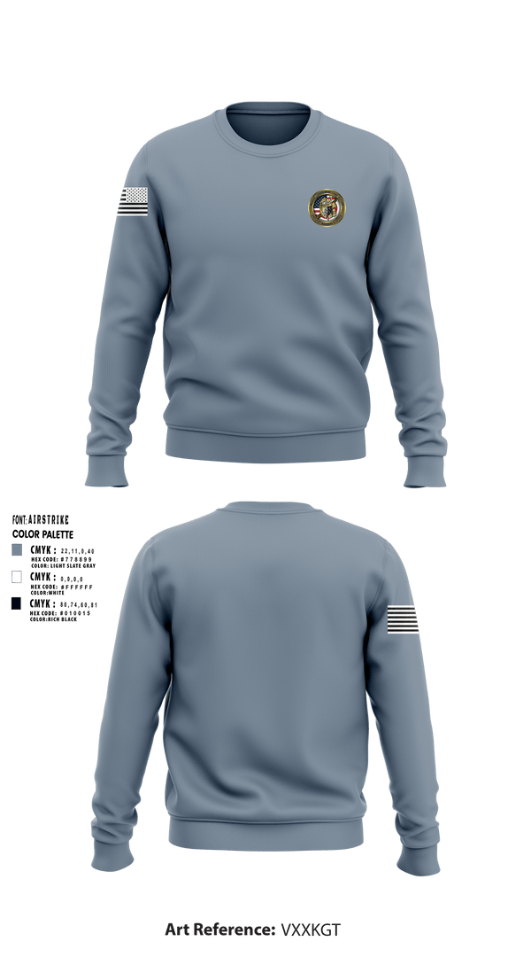 Crew Neck Sweatshirt, Okinawa Provost Marshals office, Marines, Teamtime, Team time, sublimation, custom sports apparel, team uniforms, spirit wear, spiritwear, sports uniforms, custom shirts, team store, custom team store, fundraiser sports, apparel fundraiser