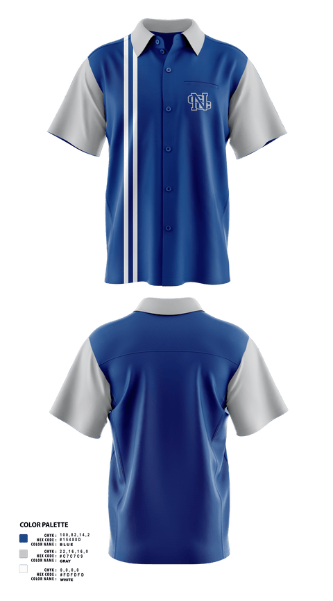 Short Sleeve Bowling Jersey, Nouvel Catholic Central High School Bowling, Bowling, Teamtime, Team time, sublimation, custom sports apparel, team uniforms, spirit wear, spiritwear, sports uniforms, custom shirts, team store, custom team store, fundraiser sports, apparel fundraiser