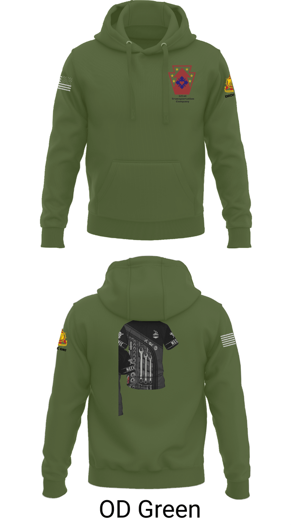 Hoodie, 121 transportation, National Guard, Teamtime, Team time, sublimation, custom sports apparel, team uniforms, spirit wear, spiritwear, sports uniforms, custom shirts, team store, custom team store, fundraiser sports, apparel fundraiser