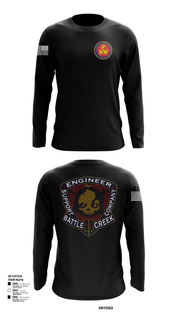 Long Sleeve Performance Shirt, 6th Engineer Support, Marines, Teamtime, Team time, sublimation, custom sports apparel, team uniforms, spirit wear, spiritwear, sports uniforms, custom shirts, team store, custom team store, fundraiser sports, apparel fundraiser