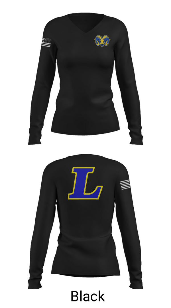 Womens Long Sleeve Vneck Shirt, Lakeside High School Basketball, Women's Basketball, Teamtime, Team time, sublimation, custom sports apparel, team uniforms, spirit wear, spiritwear, sports uniforms, custom shirts, team store, custom team store, fundraiser sports, apparel fundraiser
