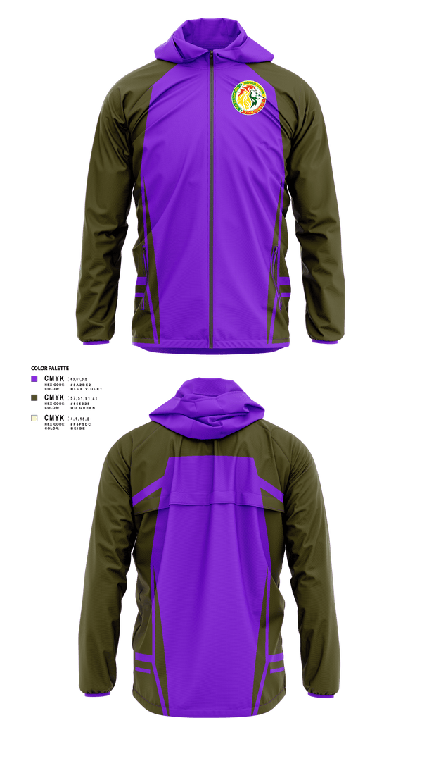 Windbreaker, SENEGAL FC, Men's Soccer, Teamtime, Team time, sublimation, custom sports apparel, team uniforms, spirit wear, spiritwear, sports uniforms, custom shirts, team store, custom team store, fundraiser sports, apparel fundraiser
