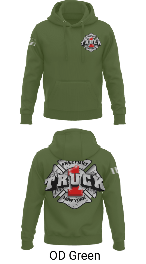 Hoodie, Truck 1, Fire Department, Teamtime, Team time, sublimation, custom sports apparel, team uniforms, spirit wear, spiritwear, sports uniforms, custom shirts, team store, custom team store, fundraiser sports, apparel fundraiser