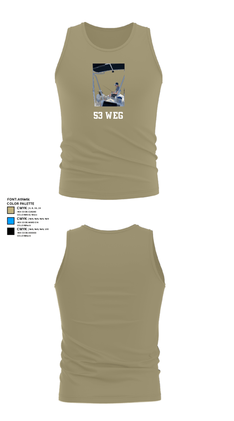 Tank Top, 53 weg, Air Force, Teamtime, Team time, sublimation, custom sports apparel, team uniforms, spirit wear, spiritwear, sports uniforms, custom shirts, team store, custom team store, fundraiser sports, apparel fundraiser