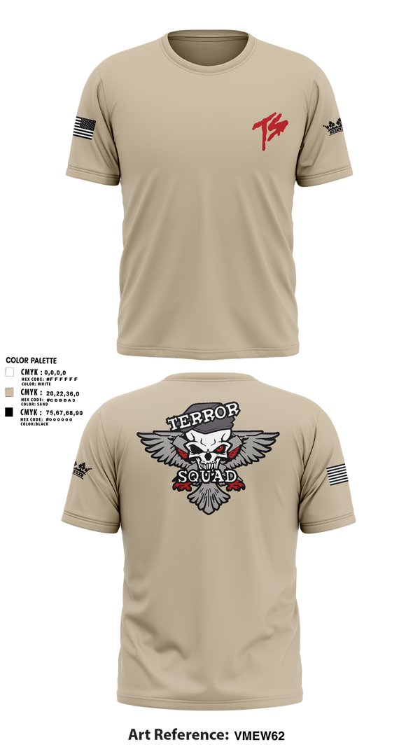 Old School Cotton Feel Shirt, Terro Squad, Army, Teamtime, Team time, sublimation, custom sports apparel, team uniforms, spirit wear, spiritwear, sports uniforms, custom shirts, team store, custom team store, fundraiser sports, apparel fundraiser