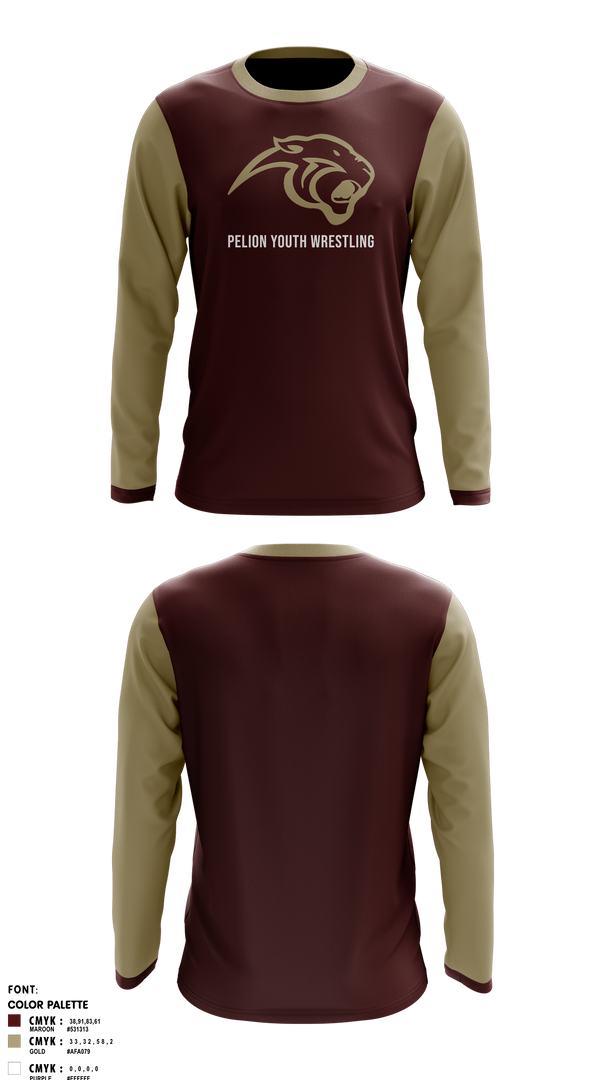 Long Sleeve Performance Shirt, Pelion Youth Wrestling, Wrestling, Teamtime, Team time, sublimation, custom sports apparel, team uniforms, spirit wear, spiritwear, sports uniforms, custom shirts, team store, custom team store, fundraiser sports, apparel fundraiser