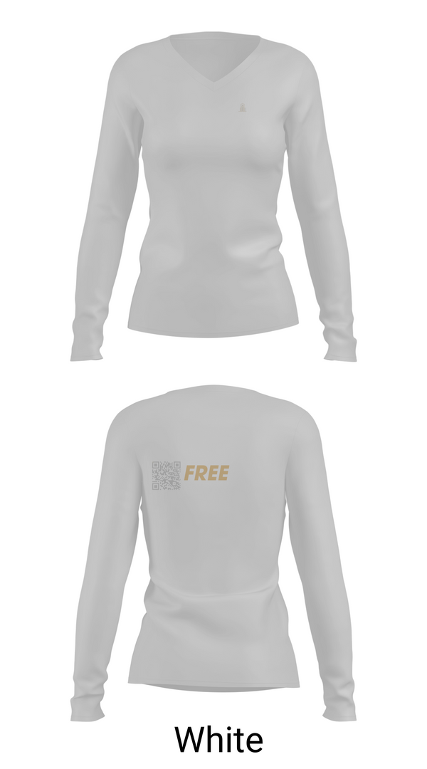 Womens Long Sleeve Vneck Shirt, Imperial Estates Realty, , Teamtime, Team time, sublimation, custom sports apparel, team uniforms, spirit wear, spiritwear, sports uniforms, custom shirts, team store, custom team store, fundraiser sports, apparel fundraiser
