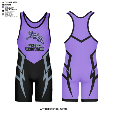 Wrestling Singlet, Panther, Wrestling, Teamtime, Team time, sublimation, custom sports apparel, team uniforms, spirit wear, spiritwear, sports uniforms, custom shirts, team store, custom team store, fundraiser sports, apparel fundraiser