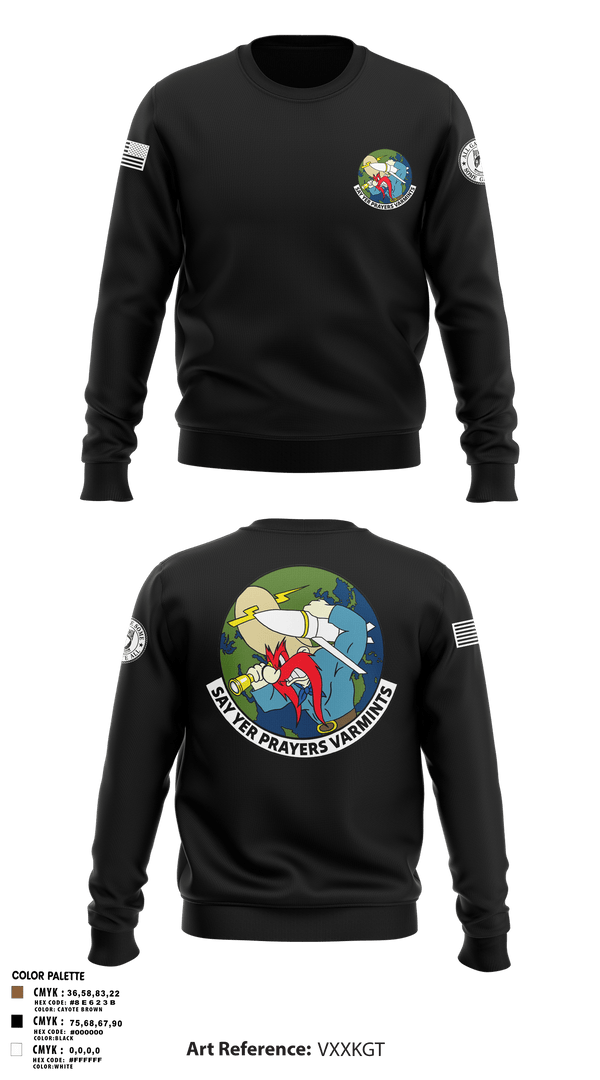 Crew Neck Sweatshirt, 20th Intelligence Squadron, Air Force, Teamtime, Team time, sublimation, custom sports apparel, team uniforms, spirit wear, spiritwear, sports uniforms, custom shirts, team store, custom team store, fundraiser sports, apparel fundraiser