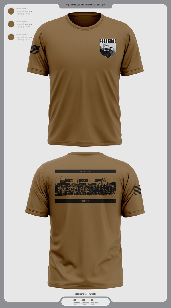 Old School Cotton Feel Shirt, 257th TC, Army, Teamtime, Team time, sublimation, custom sports apparel, team uniforms, spirit wear, spiritwear, sports uniforms, custom shirts, team store, custom team store, fundraiser sports, apparel fundraiser
