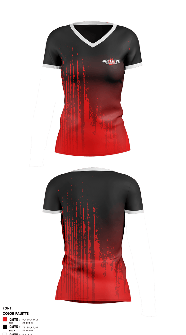 Womens Short Sleeve Vneck Shirt, West Oso High School Softball, Softball, Teamtime, Team time, sublimation, custom sports apparel, team uniforms, spirit wear, spiritwear, sports uniforms, custom shirts, team store, custom team store, fundraiser sports, apparel fundraiser