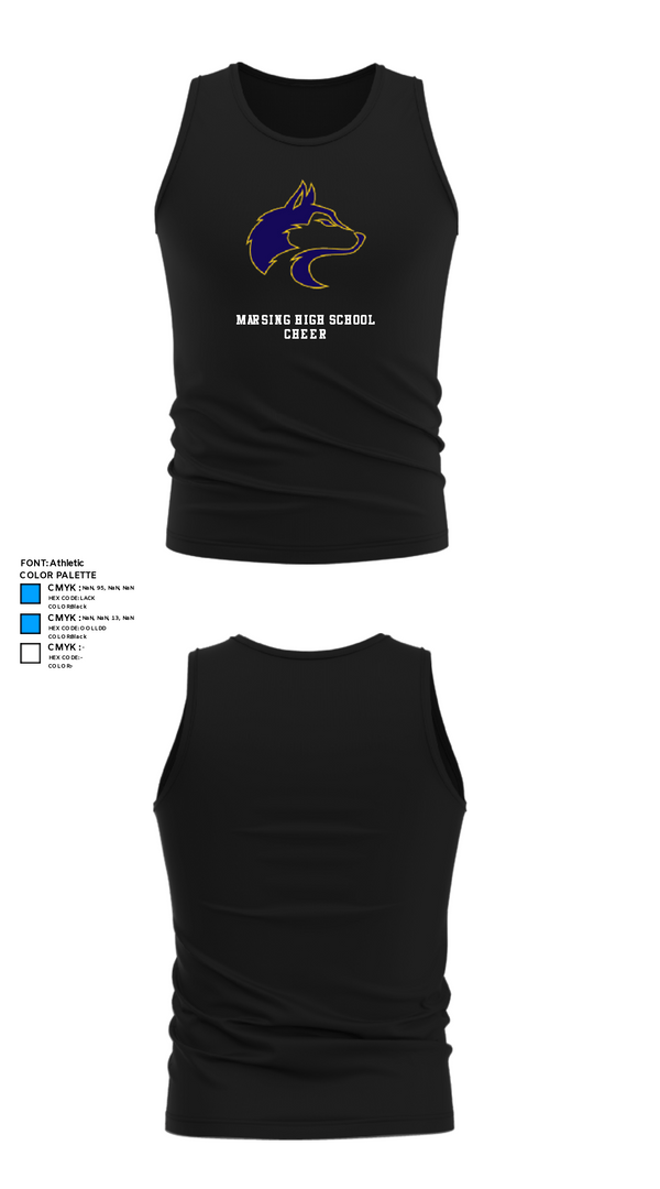 Tank Top, Marsing High School Cheer, Cheer, Teamtime, Team time, sublimation, custom sports apparel, team uniforms, spirit wear, spiritwear, sports uniforms, custom shirts, team store, custom team store, fundraiser sports, apparel fundraiser