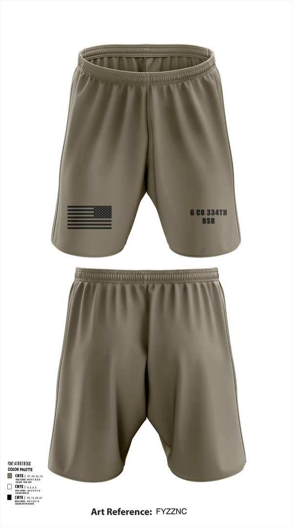 Athletic Shorts With Pockets, G Co 334th BSB, National Guard, Teamtime, Team time, sublimation, custom sports apparel, team uniforms, spirit wear, spiritwear, sports uniforms, custom shirts, team store, custom team store, fundraiser sports, apparel fundraiser