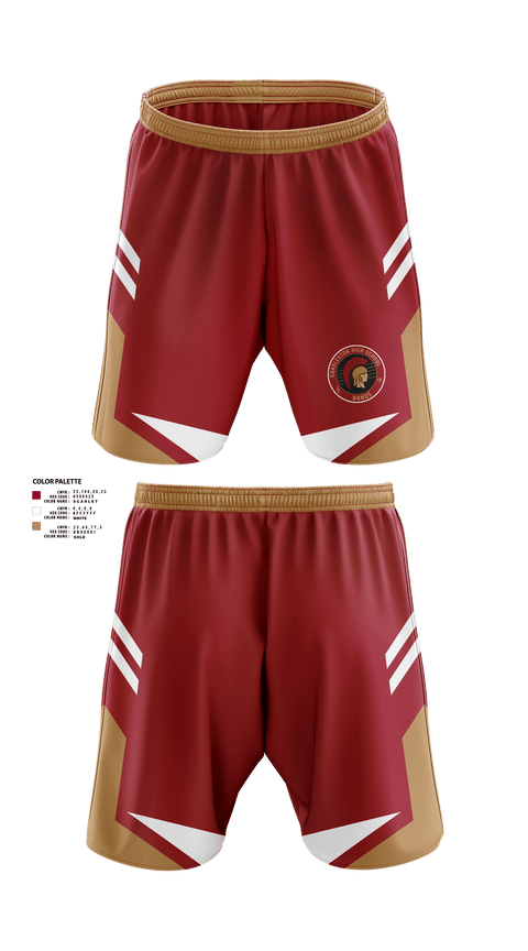 Athletic Shorts With Pockets, Charleston High School Band, Spirit Store, Teamtime, Team time, sublimation, custom sports apparel, team uniforms, spirit wear, spiritwear, sports uniforms, custom shirts, team store, custom team store, fundraiser sports, apparel fundraiser