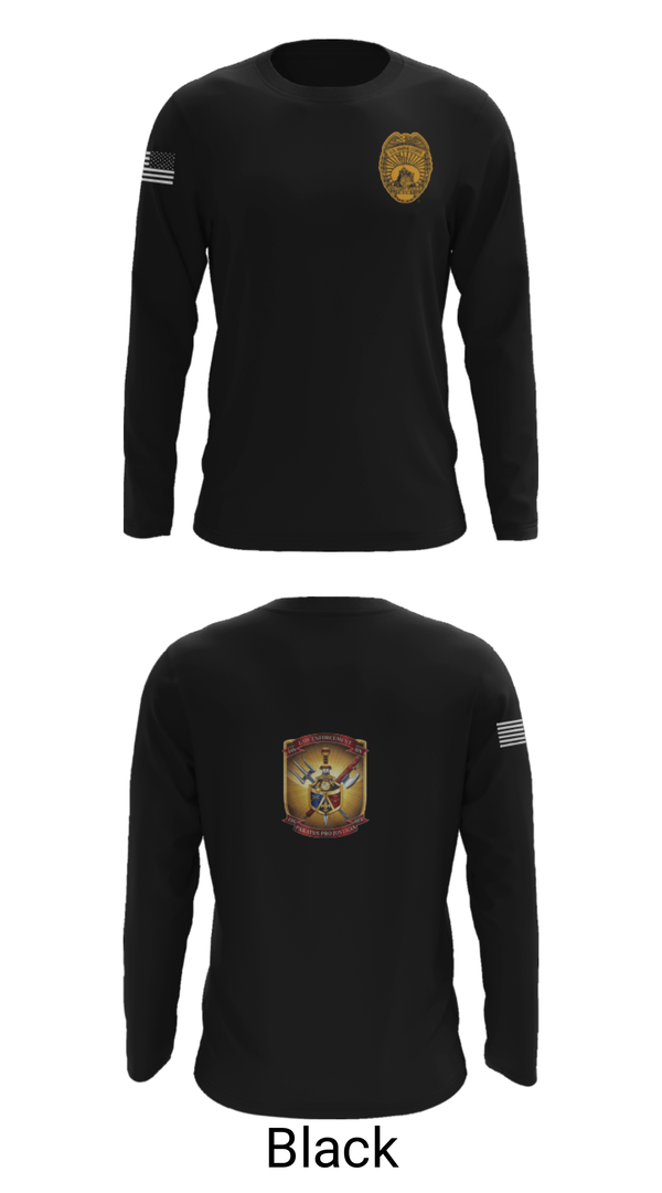Long Sleeve Performance Shirt, 4th Law Enforcement Battalion Bravo Company, Marines, Teamtime, Team time, sublimation, custom sports apparel, team uniforms, spirit wear, spiritwear, sports uniforms, custom shirts, team store, custom team store, fundraiser sports, apparel fundraiser