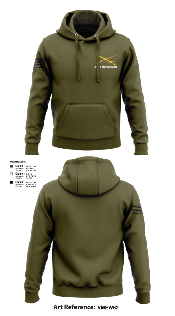 Hoodie, State Defense Force, Army, Teamtime, Team time, sublimation, custom sports apparel, team uniforms, spirit wear, spiritwear, sports uniforms, custom shirts, team store, custom team store, fundraiser sports, apparel fundraiser