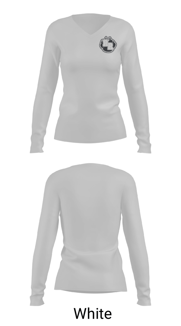 Women's Long Sleeve Vneck Shirt, River Ridge, Spirit Store, Teamtime, Team time, sublimation, custom sports apparel, team uniforms, spirit wear, spiritwear, sports uniforms, custom shirts, team store, custom team store, fundraiser sports, apparel fundraiser
