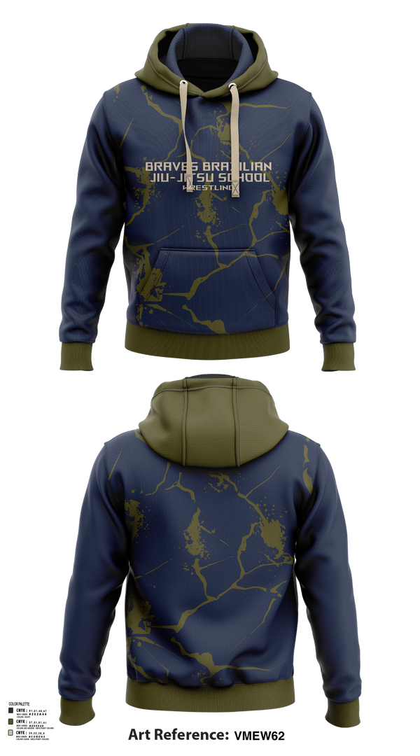 Hoodie, Braves Brazilian Jiu-Jitsu School, Wrestling, Teamtime, Team time, sublimation, custom sports apparel, team uniforms, spirit wear, spiritwear, sports uniforms, custom shirts, team store, custom team store, fundraiser sports, apparel fundraiser