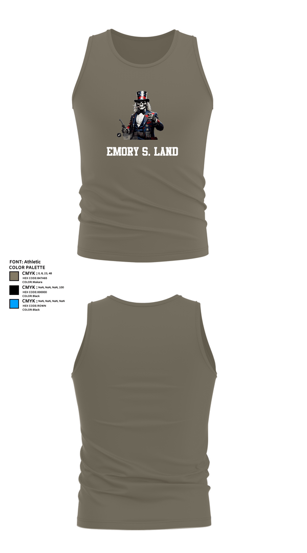 Tank Top, Emory S. Land, , Teamtime, Team time, sublimation, custom sports apparel, team uniforms, spirit wear, spiritwear, sports uniforms, custom shirts, team store, custom team store, fundraiser sports, apparel fundraiser