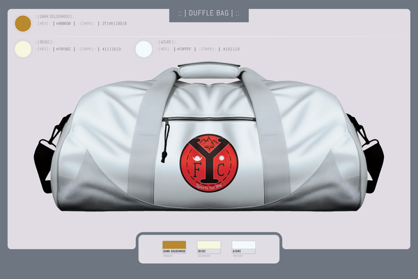 Duffle Bag, YFC, Men's Soccer, Teamtime, Team time, sublimation, custom sports apparel, team uniforms, spirit wear, spiritwear, sports uniforms, custom shirts, team store, custom team store, fundraiser sports, apparel fundraiser