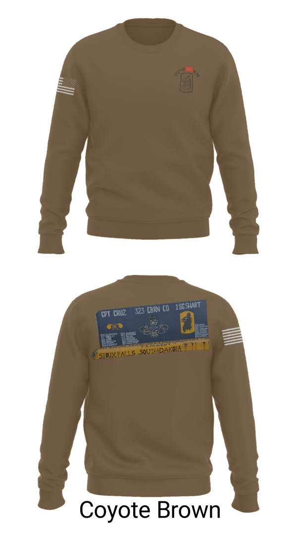 Crew Neck Sweatshirt, 323 chem maint, Army, Teamtime, Team time, sublimation, custom sports apparel, team uniforms, spirit wear, spiritwear, sports uniforms, custom shirts, team store, custom team store, fundraiser sports, apparel fundraiser