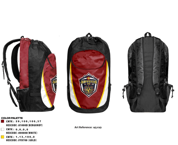 Gear Bag, Azteca, Men's Soccer, Teamtime, Team time, sublimation, custom sports apparel, team uniforms, spirit wear, spiritwear, sports uniforms, custom shirts, team store, custom team store, fundraiser sports, apparel fundraiser