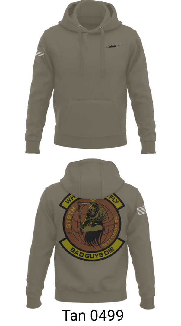 Hoodie, 319th Maintenance Squadron, Air Force, Teamtime, Team time, sublimation, custom sports apparel, team uniforms, spirit wear, spiritwear, sports uniforms, custom shirts, team store, custom team store, fundraiser sports, apparel fundraiser