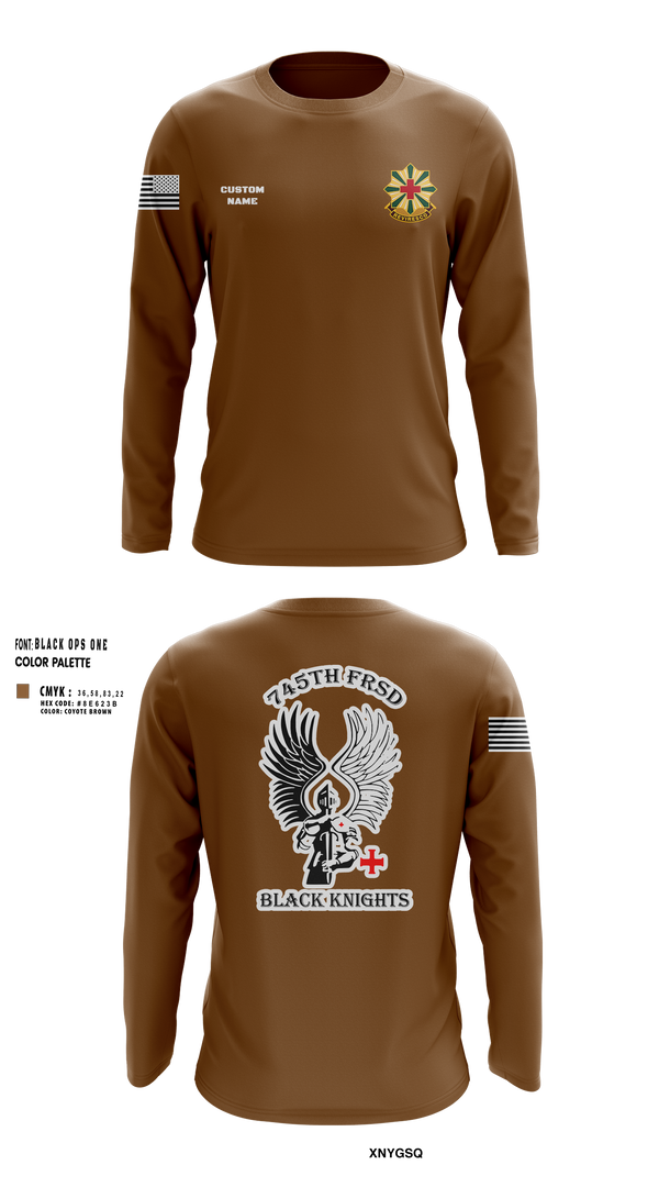Long Sleeve Performance Shirt, 745th Forward Resuscitative Surgical Detachment, Army, Teamtime, Team time, sublimation, custom sports apparel, team uniforms, spirit wear, spiritwear, sports uniforms, custom shirts, team store, custom team store, fundraiser sports, apparel fundraiser