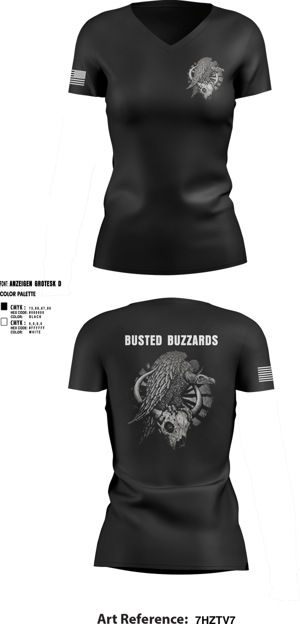 Women's Short Sleeve Vneck Shirt, CREW 3 BUSTED BUZZARDS, Army, Teamtime, Team time, sublimation, custom sports apparel, team uniforms, spirit wear, spiritwear, sports uniforms, custom shirts, team store, custom team store, fundraiser sports, apparel fundraiser
