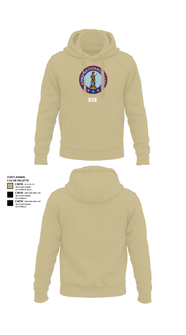 Hoodie, Ben, National Guard, Teamtime, Team time, sublimation, custom sports apparel, team uniforms, spirit wear, spiritwear, sports uniforms, custom shirts, team store, custom team store, fundraiser sports, apparel fundraiser