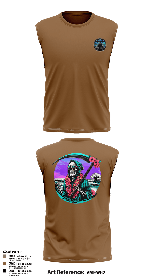 Sleeveless Performance Shirt, REAPERS, FT SHAFTER, , Teamtime, Team time, sublimation, custom sports apparel, team uniforms, spirit wear, spiritwear, sports uniforms, custom shirts, team store, custom team store, fundraiser sports, apparel fundraiser
