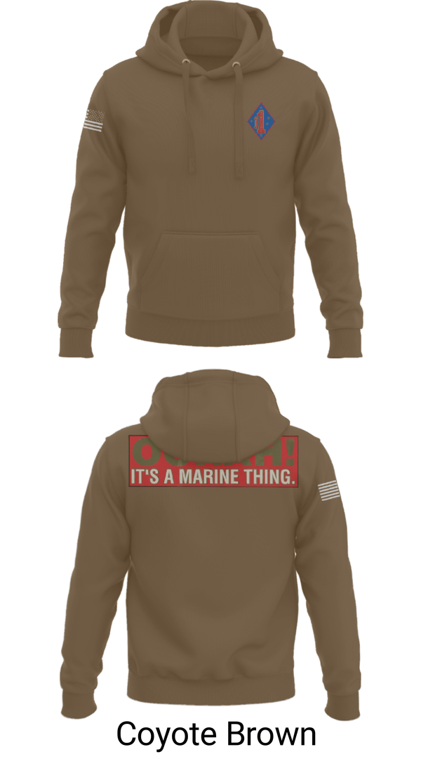 Hoodie, 1st Marine Regiment, Marines, Teamtime, Team time, sublimation, custom sports apparel, team uniforms, spirit wear, spiritwear, sports uniforms, custom shirts, team store, custom team store, fundraiser sports, apparel fundraiser