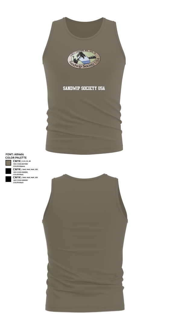 Tank Top, Sandwip society USA, , Teamtime, Team time, sublimation, custom sports apparel, team uniforms, spirit wear, spiritwear, sports uniforms, custom shirts, team store, custom team store, fundraiser sports, apparel fundraiser