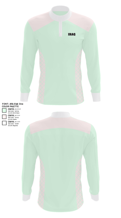 Quarter Zip Jacket, Iraq, Men's Soccer, Teamtime, Team time, sublimation, custom sports apparel, team uniforms, spirit wear, spiritwear, sports uniforms, custom shirts, team store, custom team store, fundraiser sports, apparel fundraiser
