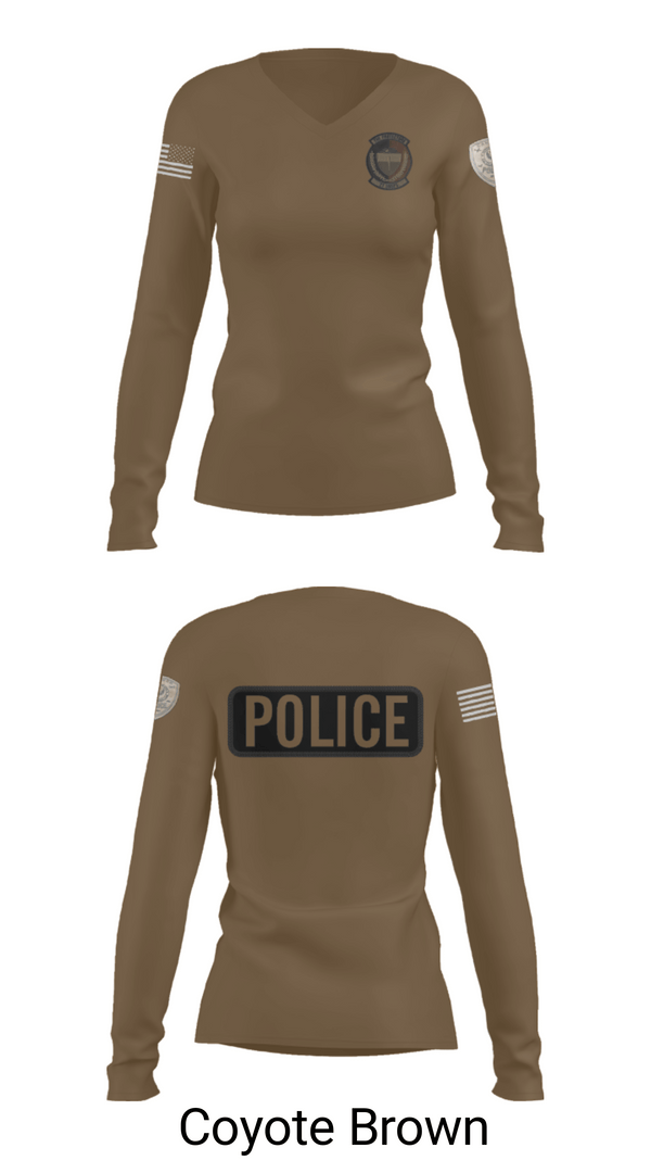 Women's Long Sleeve Vneck Shirt, 27 SOSFS, Air Force, Teamtime, Team time, sublimation, custom sports apparel, team uniforms, spirit wear, spiritwear, sports uniforms, custom shirts, team store, custom team store, fundraiser sports, apparel fundraiser