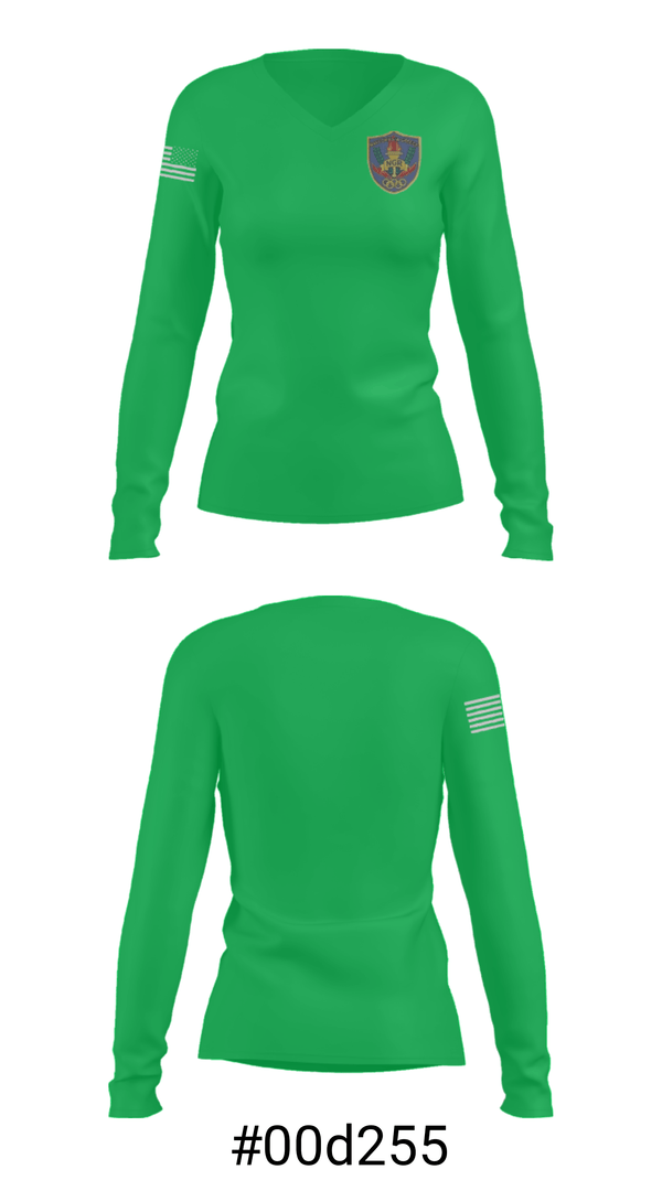 Women's Long Sleeve Vneck Shirt, NAVCOMMSTA NGR Nae Makri Greece, Navy, Teamtime, Team time, sublimation, custom sports apparel, team uniforms, spirit wear, spiritwear, sports uniforms, custom shirts, team store, custom team store, fundraiser sports, apparel fundraiser