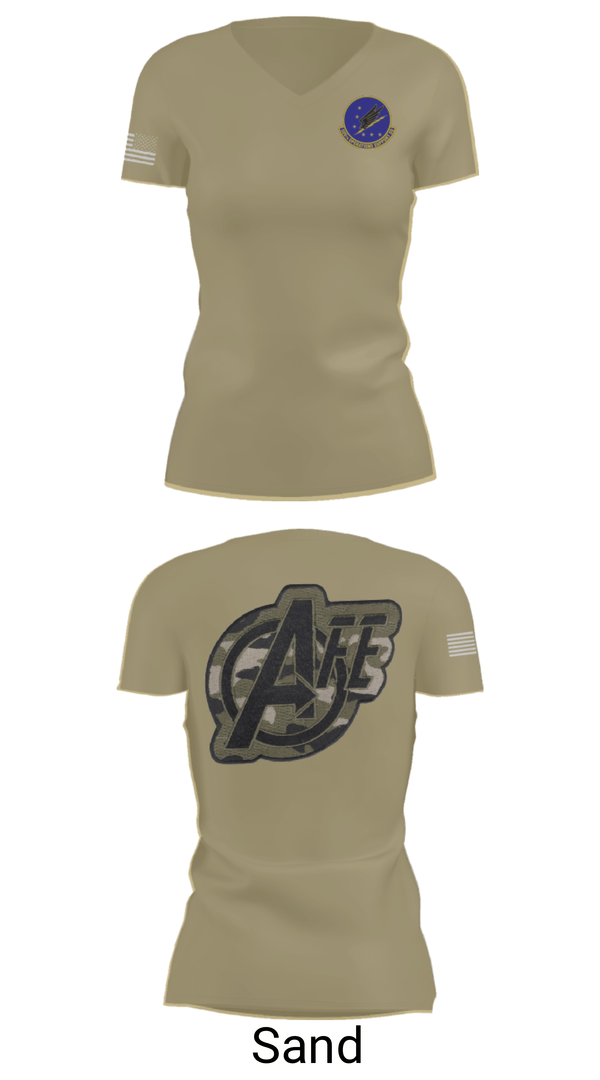 Womens Short Sleeve Vneck Shirt, 509 OSS, Air Force, Teamtime, Team time, sublimation, custom sports apparel, team uniforms, spirit wear, spiritwear, sports uniforms, custom shirts, team store, custom team store, fundraiser sports, apparel fundraiser