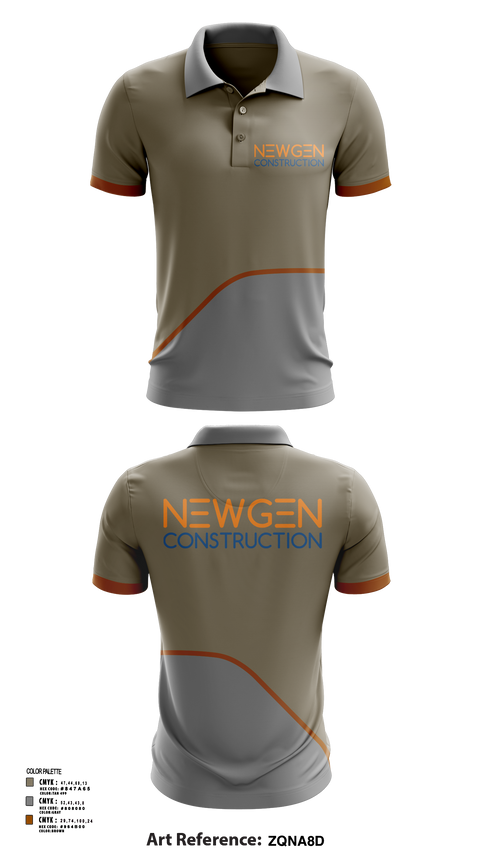 Short Sleeve Performance Polo, Newgen Constrction, , Teamtime, Team time, sublimation, custom sports apparel, team uniforms, spirit wear, spiritwear, sports uniforms, custom shirts, team store, custom team store, fundraiser sports, apparel fundraiser