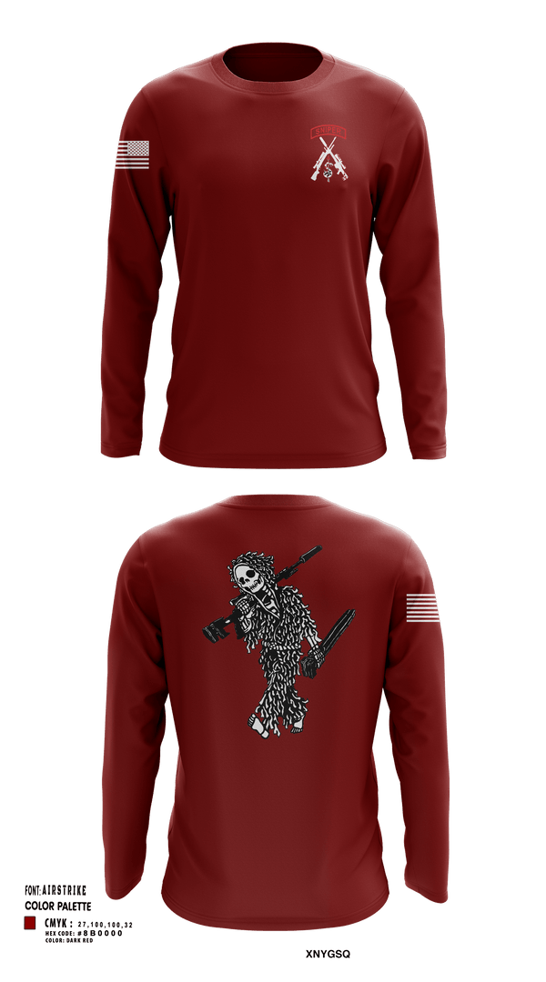 Long Sleeve Performance Shirt, 2-5 CAV Snipers, Army, Teamtime, Team time, sublimation, custom sports apparel, team uniforms, spirit wear, spiritwear, sports uniforms, custom shirts, team store, custom team store, fundraiser sports, apparel fundraiser