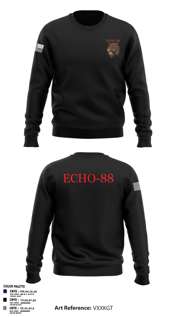 Crew Neck Sweatshirt, ECHO-88ECHO-88ECHO-88, , Teamtime, Team time, sublimation, custom sports apparel, team uniforms, spirit wear, spiritwear, sports uniforms, custom shirts, team store, custom team store, fundraiser sports, apparel fundraiser