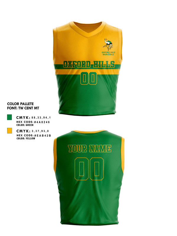 Mens Basketball Jersey, Oxford Hills Comprehensive High School Basketball, Men's Basketball, Teamtime, Team time, sublimation, custom sports apparel, team uniforms, spirit wear, spiritwear, sports uniforms, custom shirts, team store, custom team store, fundraiser sports, apparel fundraiser