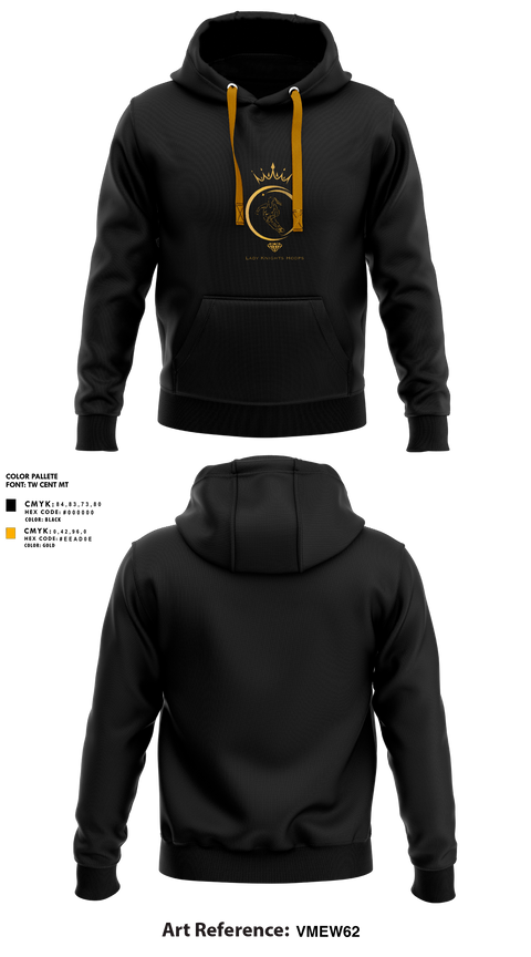 Hoodie, Roland-Grise Lady Knights, Women's Basketball, Teamtime, Team time, sublimation, custom sports apparel, team uniforms, spirit wear, spiritwear, sports uniforms, custom shirts, team store, custom team store, fundraiser sports, apparel fundraiser