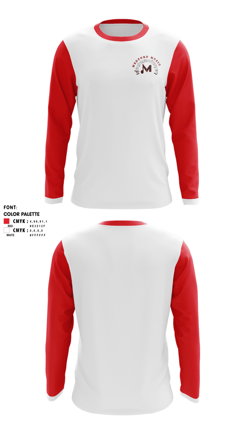 Long Sleeve Performance Shirt, Medford Area Senior High School Band, Spirit Store, Teamtime, Team time, sublimation, custom sports apparel, team uniforms, spirit wear, spiritwear, sports uniforms, custom shirts, team store, custom team store, fundraiser sports, apparel fundraiser
