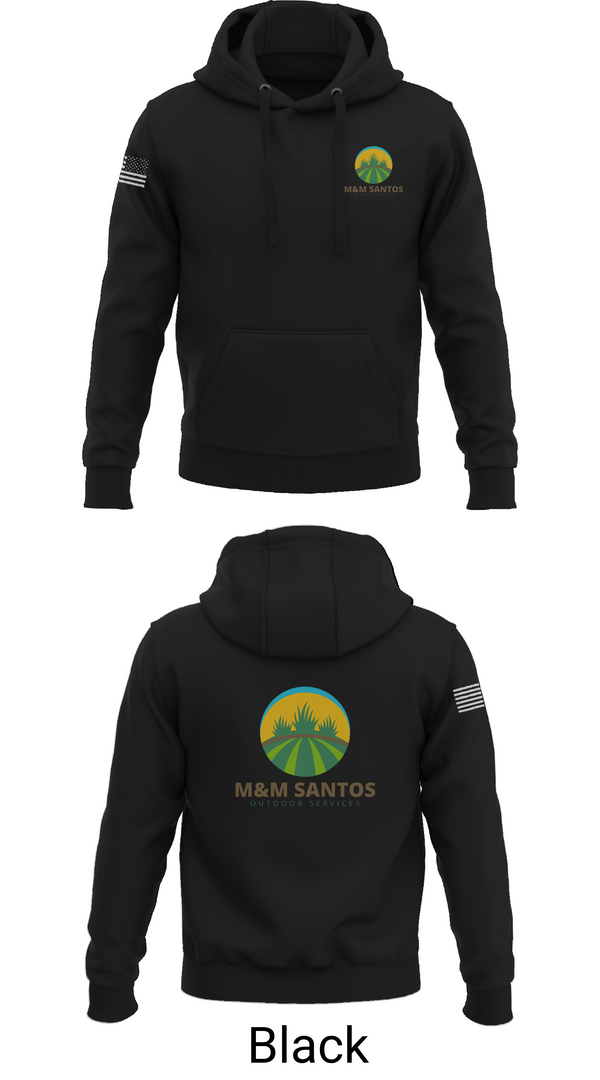 Hoodie, M&M Santos Outdoor Services, , Teamtime, Team time, sublimation, custom sports apparel, team uniforms, spirit wear, spiritwear, sports uniforms, custom shirts, team store, custom team store, fundraiser sports, apparel fundraiser